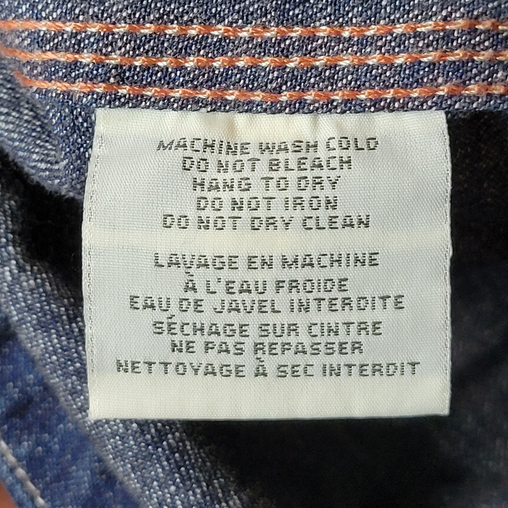 Denim & Supply Ralph Lauren Gorgeous Rich Blue Denim Button Up Jacket, Size M - Picture 14 of 14
